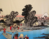 Japanese Theme Backdrop Mt. Fuji Night View UKIYO-E backdrop Ukiyo-e backdrop Backdrop Theme backdrop